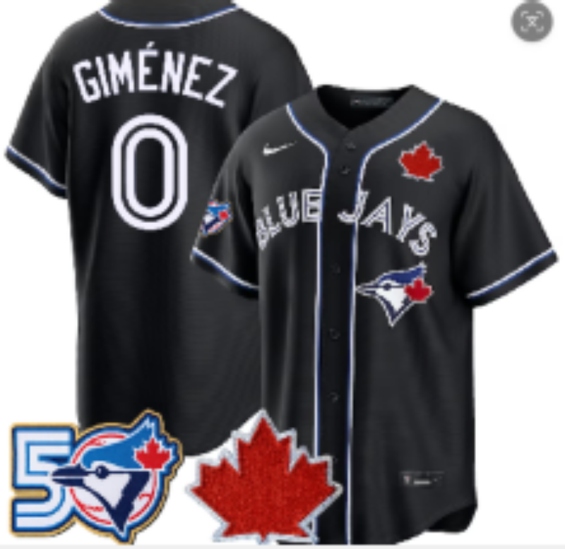 Men 2026 Toronto Blue Jays #0 Gimenez black Game Nike MLB Jersey 0591243